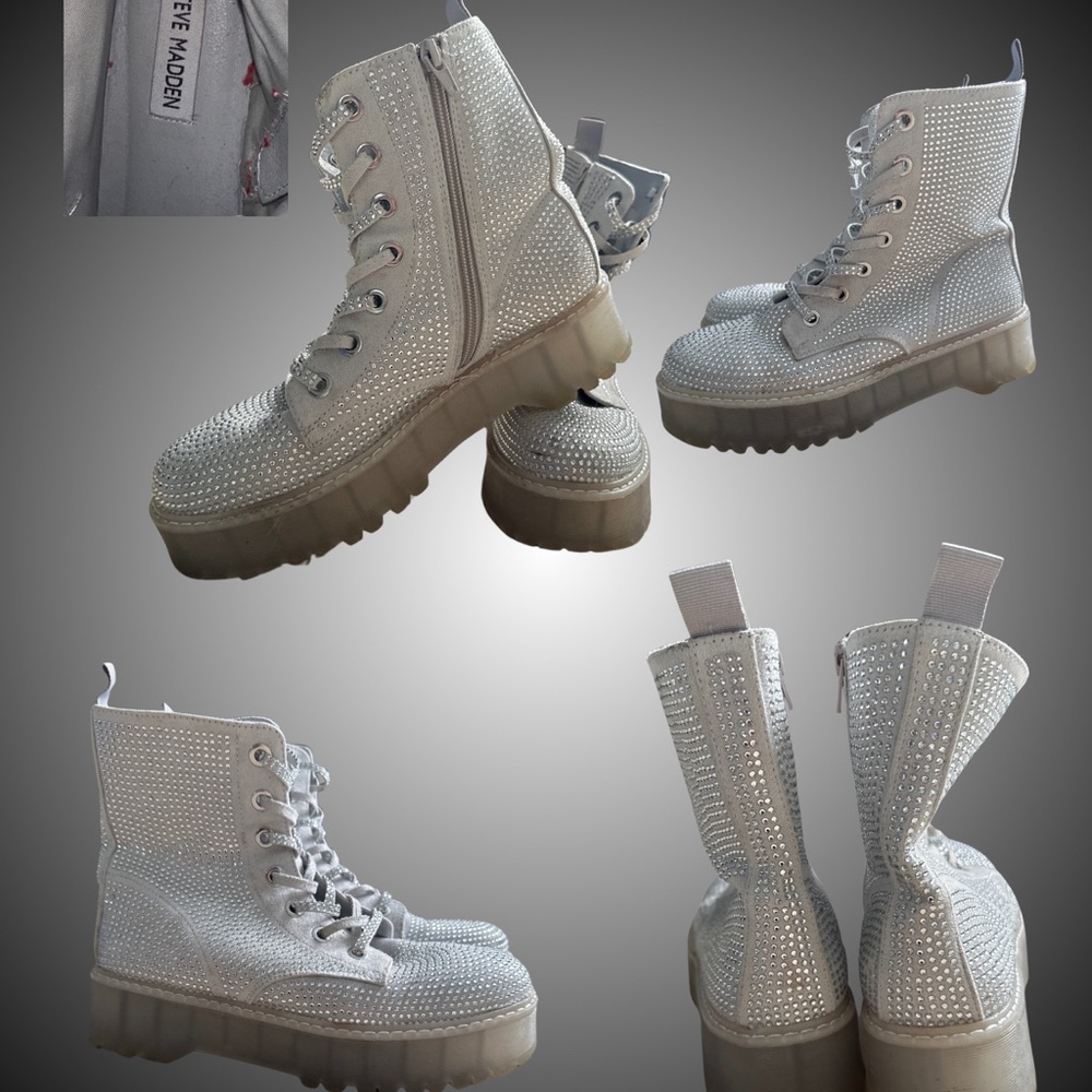 Steve Madden Women's Silver Boots